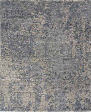 Nourison Ellora Grey Rectangle 8x10 ft Rayon Carpet 113032