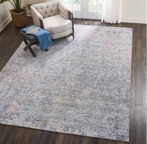 Nourison Ellora Grey 99 X 139 Area Rug 805-113034 Image 3