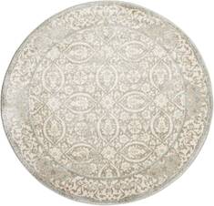 Nourison Euphoria Grey Round 7'10" X 7'10" Area Rug  805-113054