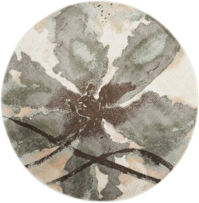 Nourison Euphoria Beige Round 710 X 710 Area Rug 805-113058 Image 0