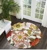 Nourison Fantasy Beige Round 56 X 56 Area Rug  805-113059 Thumb 3