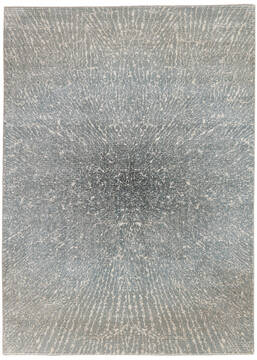 Nourison Elegance Grey Rectangle 4x6 ft Polyester Carpet 113073
