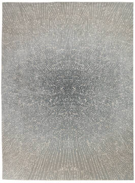 Nourison Elegance Grey Rectangle 8x10 ft Polyester Carpet 113075