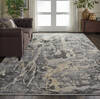 Nourison Fusion Grey 96 X 130 Area Rug 805-113081 Thumb 4