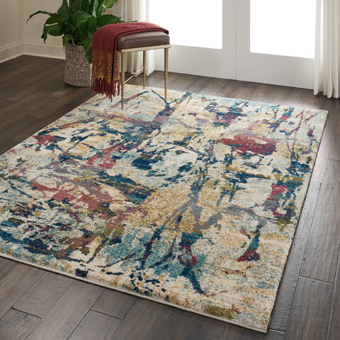 Nourison Fusion Beige 53 X 73 Area Rug 805-113082 Image 6