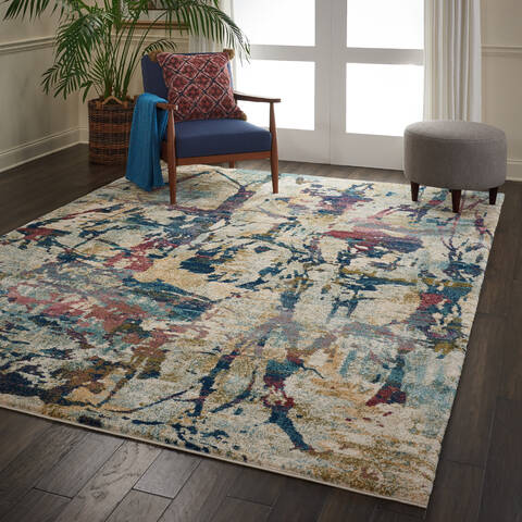 Nourison Fusion Beige 710 X 106 Area Rug 805-113083 Image 6
