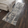 Nourison Fusion Grey Runner 22 X 76 Area Rug  805-113085 Thumb 3