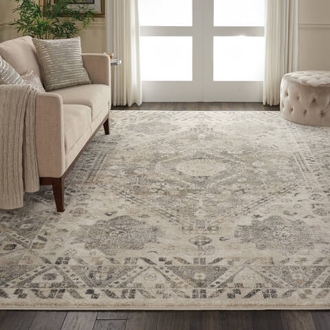 Nourison Fusion Beige 96 X 130 Area Rug 805-113091 Image 3