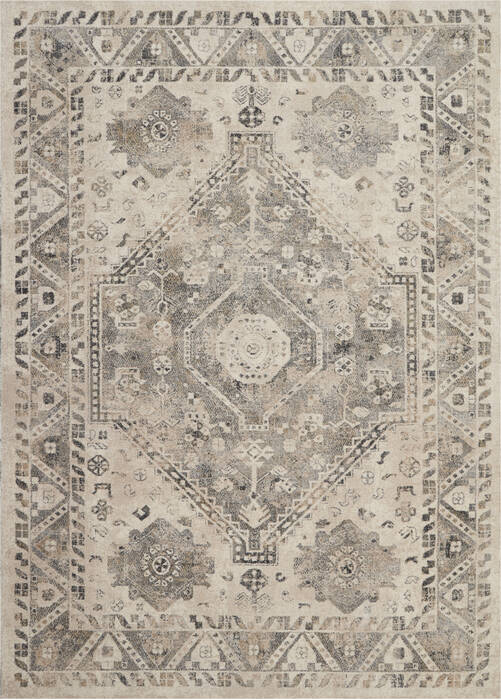 Nourison Fusion Beige 96 X 130 Area Rug 805-113091 Image 0