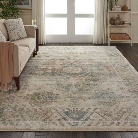 Nourison Fusion Beige 710 X 106 Area Rug 805-113093 Image 3