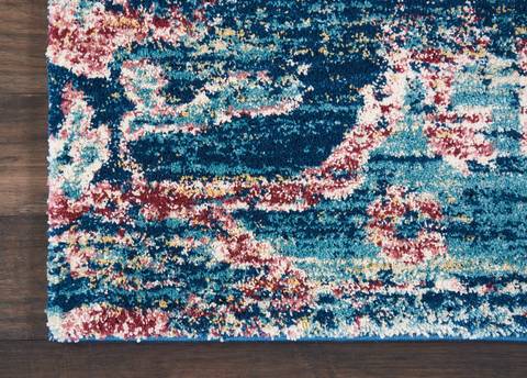 Nourison FUSION Blue 710 X 106 Area Rug 805-113104 Image 2