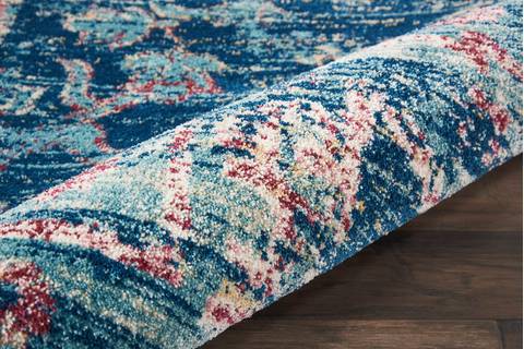Nourison FUSION Blue 710 X 106 Area Rug 805-113104 Image 4