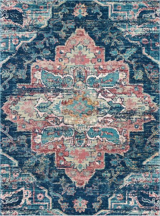 Nourison FUSION Blue 710 X 106 Area Rug 805-113104 Image 0