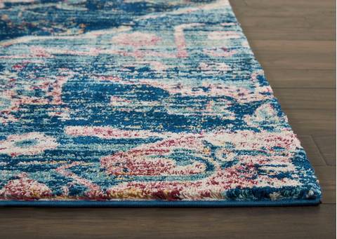 Nourison FUSION Blue 96 X 130 Area Rug 805-113106 Image 1