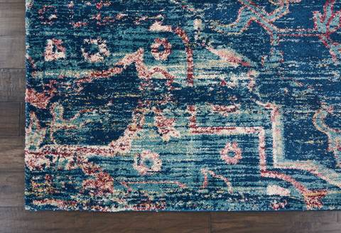 Nourison FUSION Blue 96 X 130 Area Rug 805-113106 Image 2