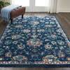 Nourison Fusion Blue 53 X 73 Area Rug  805-113112 Thumb 3