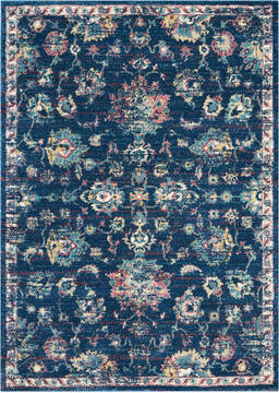 Nourison Fusion Blue 5'3" X 7'3" Area Rug  805-113112