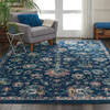 Nourison Fusion Blue 96 X 130 Area Rug  805-113115 Thumb 3