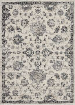 Nourison FUSION White 5'3" X 7'3" Area Rug  805-113116