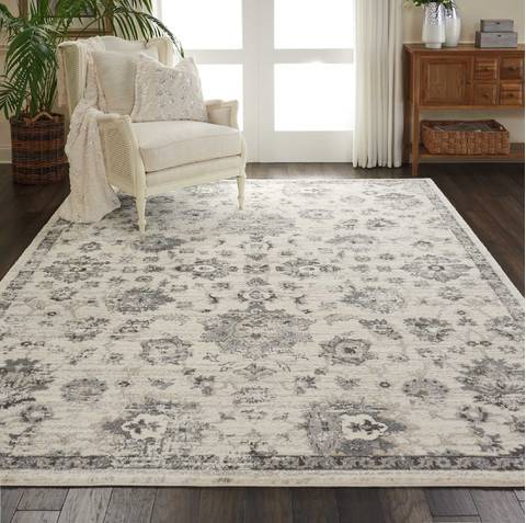 Nourison FUSION White 710 X 106 Area Rug 805-113117 Image 3