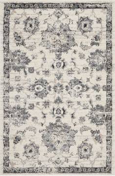 Nourison FUSION White Rectangle 4x6 ft Polypropylene Carpet 113118
