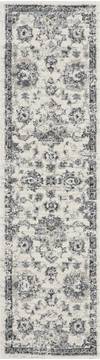 Nourison FUSION White Runner 6 to 9 ft Polypropylene Carpet 113120