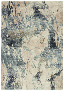 Nourison FUSION White Rectangle 4x6 ft Polypropylene Carpet 113121