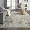 Nourison FUSION White 710 X 106 Area Rug  805-113123 Thumb 1