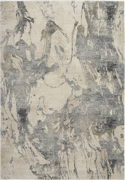 Nourison FUSION White Rectangle 8x10 ft Polypropylene Carpet 113123