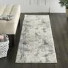 Nourison FUSION White Runner 22 X 76 Area Rug  805-113125 Thumb 1