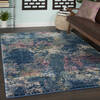 Nourison Fusion Blue 53 X 73 Area Rug  805-113132 Thumb 5