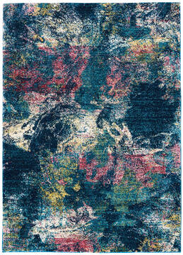 Nourison Fusion Blue 5'3" X 7'3" Area Rug  805-113132