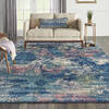 Nourison Fusion Blue 710 X 106 Area Rug  805-113133 Thumb 3