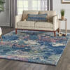 Nourison Fusion Blue 710 X 106 Area Rug  805-113133 Thumb 5