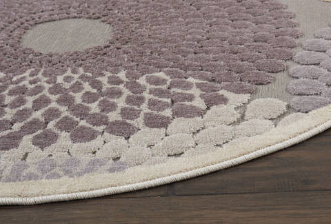 Nourison Graphic Illusions Grey Round 40 X 40 Area Rug 805-113142 Image 5