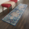 Nourison Global Vintage Blue Runner 20 X 60 Area Rug 805-113159 Thumb 3