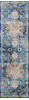 Nourison Global Vintage Blue Runner 20 X 60 Area Rug  805-113159 Thumb 0