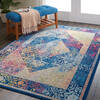 Nourison Global Vintage Blue 40 X 60 Area Rug  805-113170 Thumb 5