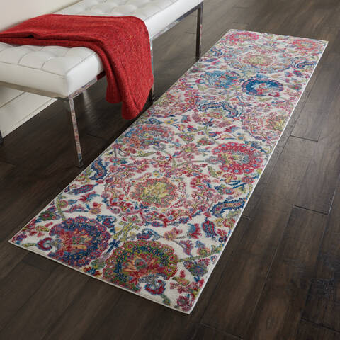 Nourison Global Vintage Beige Runner 24 X 80 Area Rug 805-113205 Image 3