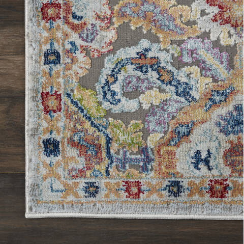 Nourison Global Vintage Grey Runner 20 X 60 Area Rug 805-113247 Image 1