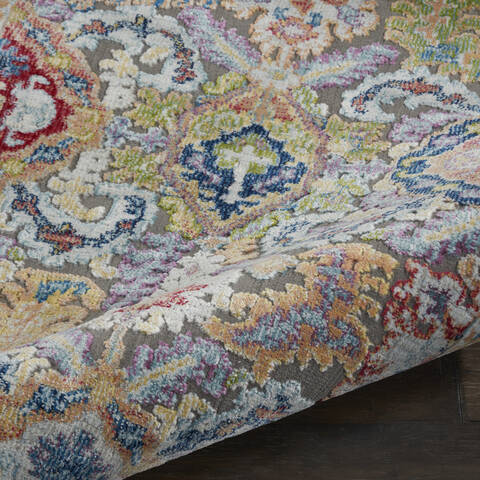 Nourison Global Vintage Grey Runner 20 X 60 Area Rug 805-113247 Image 2