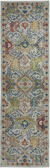 Nourison Global Vintage Grey Runner 20 X 60 Area Rug 805-113247 Image 0