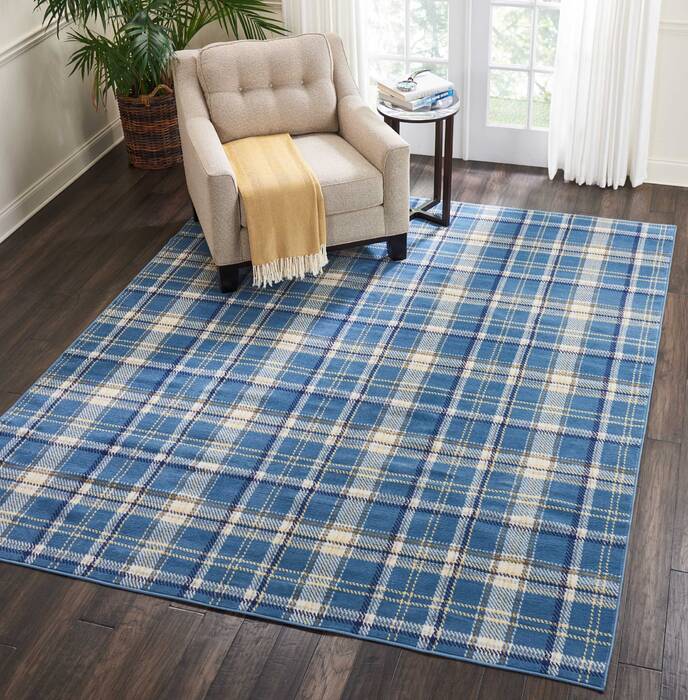 Nourison Grafix Blue 710 X 910 Area Rug 805-113292 Image 3