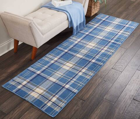 Nourison Grafix Blue Runner 23 X 76 Area Rug 805-113293 Image 3