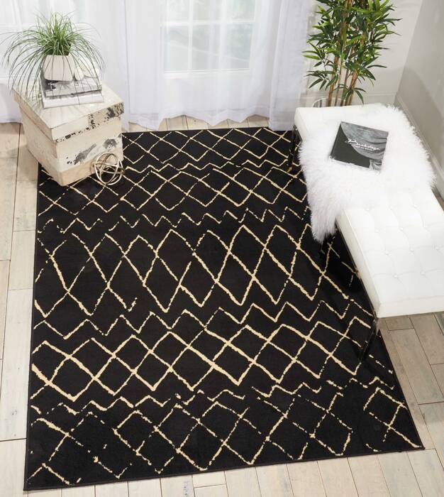 Nourison Grafix Black 53 X 73 Area Rug 805-113294 Image 3