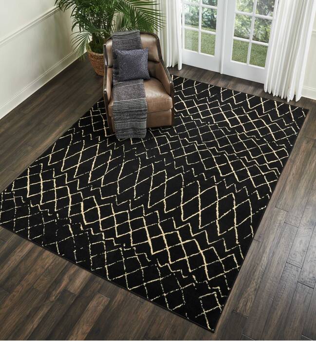 Nourison Grafix Black 710 X 910 Area Rug 805-113297 Image 3