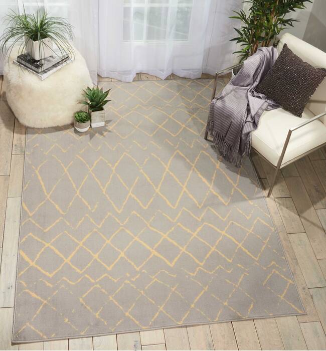 Nourison Grafix Grey 53 X 73 Area Rug 805-113298 Image 3