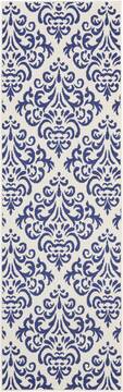 Nourison Grafix White Runner 2'3" X 7'6" Area Rug  805-113309