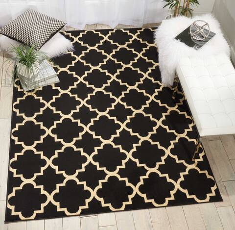 Nourison Grafix Black 53 X 73 Area Rug 805-113310 Image 3