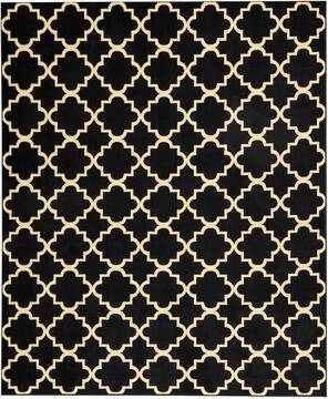 Nourison Grafix Black Rectangle 8x10 ft Polypropylene Carpet 113311